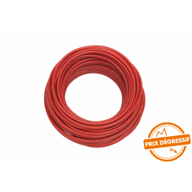 Câble souple HI-FLEX 1x50mm ROUGE 1m (Couronne 25m)